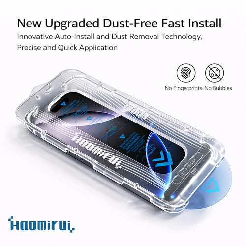 Haomirui AR High-Transparency 3D Tempered Glass Screen Protector for iPhone 17 Series — Magnetron Sputtering Process, Up to 97% Light Transmittance, <0.5% Reflectance