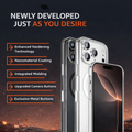 Haomirui phone case crafted with an original factory-level process, compatible with iPhone 17 Pro Max / iPhone 16 series, featuring a cured hardening anti-yellowing technology and a one-piece injection molding process.